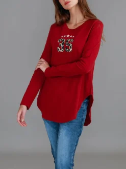 3rd Story Abella 3S Leopard Long Sleeve T Shirt< Long Sleeves