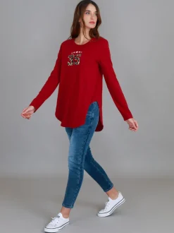 3rd Story Abella 3S Leopard Long Sleeve T Shirt< Long Sleeves