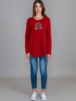 3rd Story Abella 3S Leopard Long Sleeve T Shirt< Long Sleeves