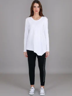 3rd Story Adelaide Asymmetrical Hem T Shirt< Long Sleeves