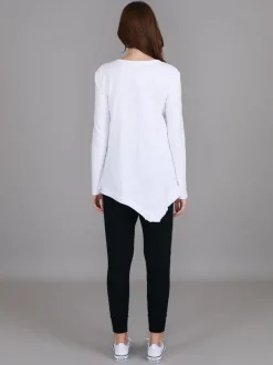 3rd Story Adelaide Asymmetrical Hem T Shirt< Long Sleeves