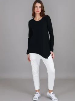 3rd Story Adelaide Asymmetrical Hem T Shirt< Long Sleeves