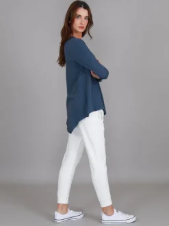 3rd Story Adelaide Asymmetrical Hem T Shirt< Long Sleeves
