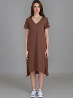 3rd Story Aria V Neck Dress< Short Sleeve Dress