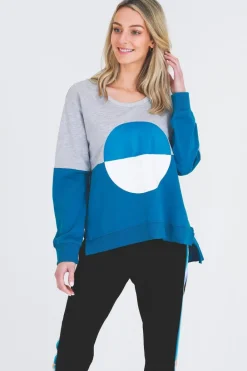 3rd Story Aurora Circle Print Sweatshirt< Sweatshirts|Sweatshirts