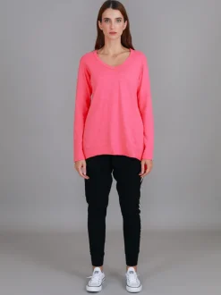 3rd Story Barwon V Neck T Shirt< Long Sleeves