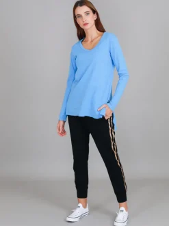 3rd Story Barwon V Neck T Shirt< Long Sleeves
