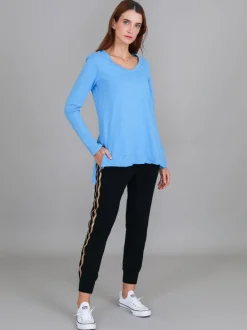 3rd Story Barwon V Neck T Shirt< Long Sleeves