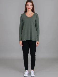 3rd Story Barwon V Neck T Shirt< Long Sleeves