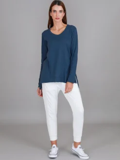 3rd Story Barwon V Neck T Shirt< Long Sleeves