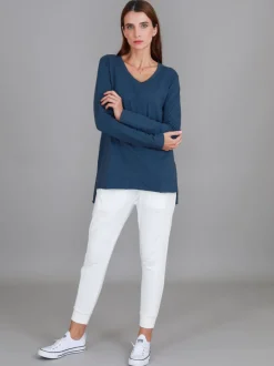 3rd Story Barwon V Neck T Shirt< Long Sleeves