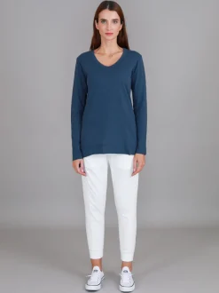 3rd Story Barwon V Neck T Shirt< Long Sleeves