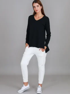 3rd Story Barwon V Neck T Shirt< Long Sleeves