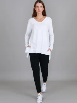 3rd Story Barwon V Neck T Shirt< Long Sleeves