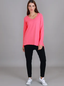 3rd Story Barwon V Neck T Shirt< Long Sleeves