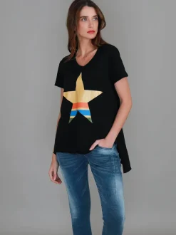 3rd Story Betty Star Stripe T Shirt< Short Sleeves