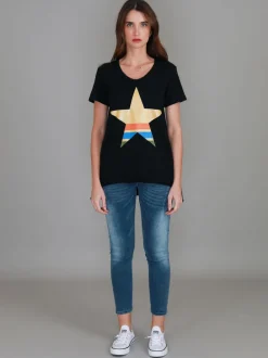 3rd Story Betty Star Stripe T Shirt< Short Sleeves