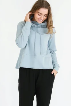 3rd Story Caitlyn Funnel Neck Cropped Sweatshirt< Sweatshirts|Sweatshirts
