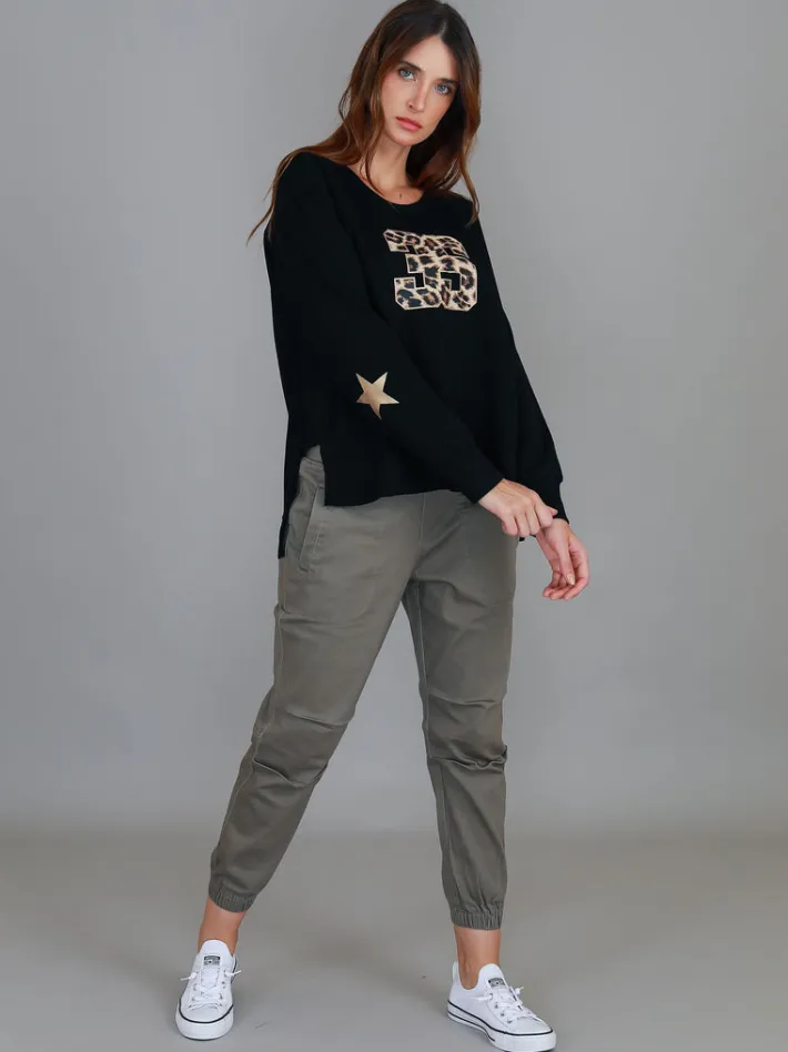 3rd Story Carina 3S Leopard Logo Sweatshirt< Sweatshirts|Sweatshirts