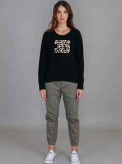 3rd Story Carina 3S Leopard Logo Sweatshirt< Sweatshirts|Sweatshirts