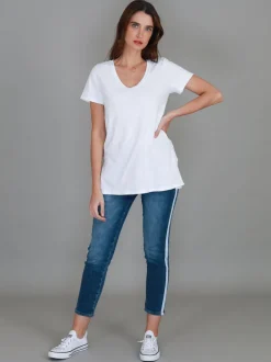3rd Story Carla Scoop Neck T Shirt< Short Sleeves