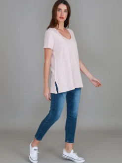 3rd Story Carla Scoop Neck T Shirt< Short Sleeves