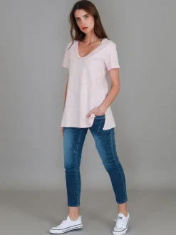 3rd Story Carla Scoop Neck T Shirt< Short Sleeves