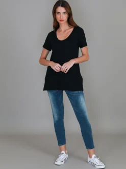 3rd Story Carla Scoop Neck T Shirt< Short Sleeves