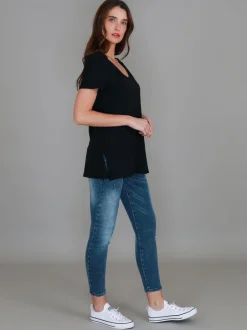 3rd Story Carla Scoop Neck T Shirt< Short Sleeves