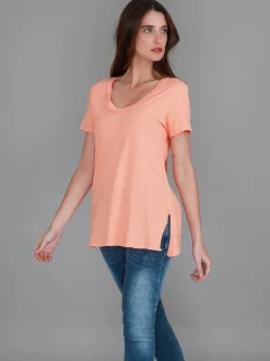 3rd Story Carla Scoop Neck T Shirt< Short Sleeves