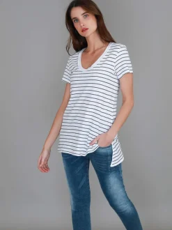 3rd Story Carla Scoop Neck T Shirt< Short Sleeves