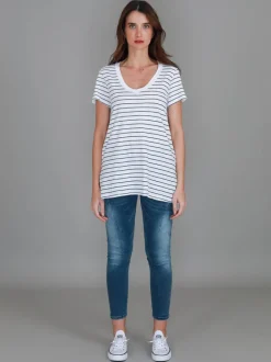 3rd Story Carla Scoop Neck T Shirt< Short Sleeves