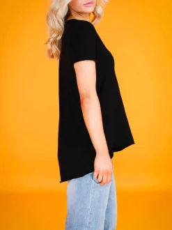 3rd Story Cathie Embroidery Star Short Sleeve T Shirt< Short Sleeves