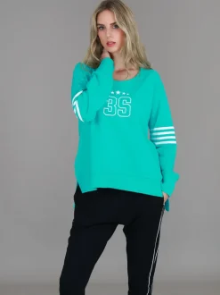 3rd Story Celeste Stripe Band 3S Sweatshirt< Sweatshirts|Sweatshirts
