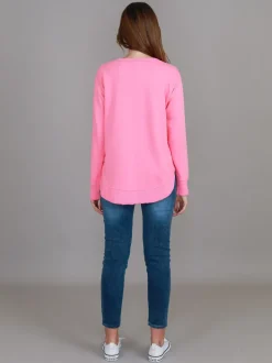 3rd Story Charlette Curve Hem Sweatshirt< Sweatshirts|Sweatshirts