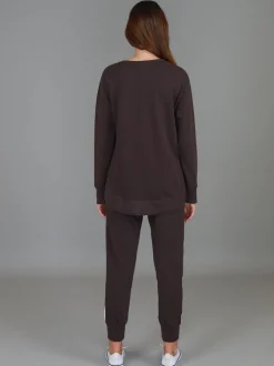 3rd Story Charlette Curve Hem Sweatshirt< Sweatshirts|Sweatshirts