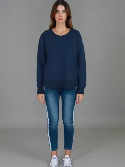 3rd Story Charlette Curve Hem Sweatshirt< Sweatshirts|Sweatshirts