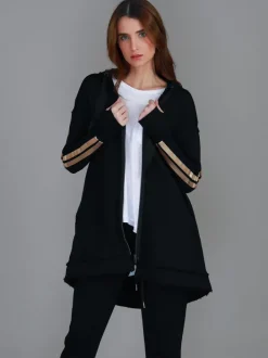 3rd Story Charlie Gold Stripe Hooded Jacket< Jackets|Hoodies