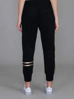 3rd Story Charlise Gold Side Stripe Sweatpants< Joggers|Sweatpants