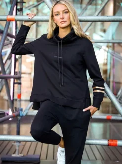 3rd Story Darcy Golden Stripes Funnel Neck Sweatshirt< Sweatshirts|Sweatshirts