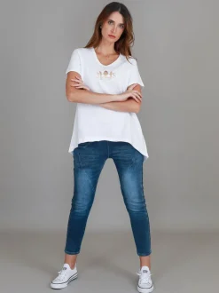 3rd Story Davis 3S Crown Print T Shirt< Short Sleeves