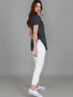 3rd Story Doreen Check Heart Short Sleeve T Shirt< Short Sleeves