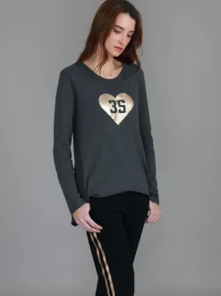 3rd Story Dutson 3S Heart T Shirt< Long Sleeves