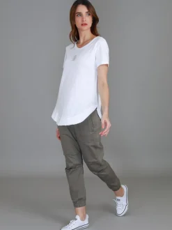 3rd Story Elianna Embroidery Logo S/S Tee< Short Sleeves