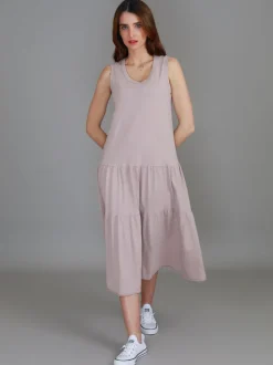 3rd Story Ella Tiered Midi Dress< Sleeveless Dress