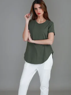 3rd Story Elwood [-5cm] Curved Hem Tee< Short Sleeves
