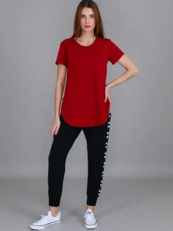 3rd Story Elwood Curved Hem T Shirt< Short Sleeves