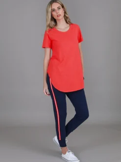 3rd Story Elwood Curved Hem T Shirt< Short Sleeves