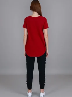 3rd Story Elwood Curved Hem T Shirt< Short Sleeves