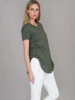 3rd Story Elwood Curved Hem T Shirt< Short Sleeves
